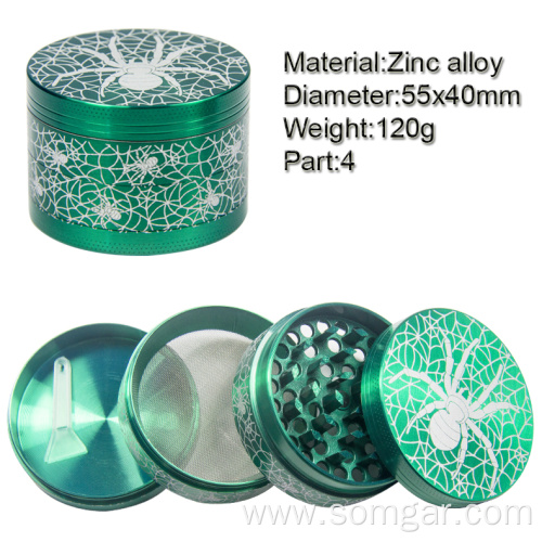 GZ010554SPOEM LOGO metal herb grinder smoke weed accessories